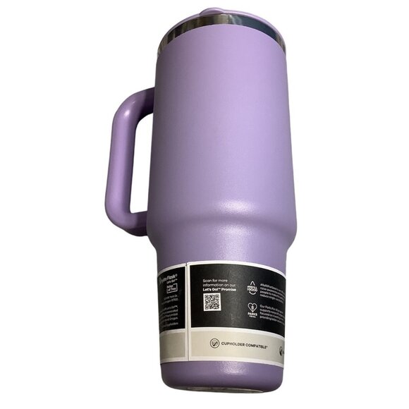 Hydro Flask 40 Oz Tumbler Lavender Stainless Steel Insulated Handle Lid No STRAW - Picture 3 of 5